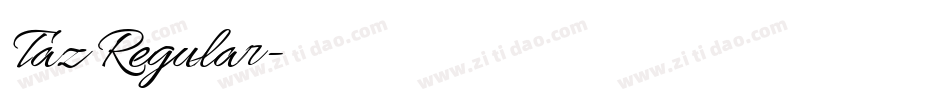 Taz Regular字体转换